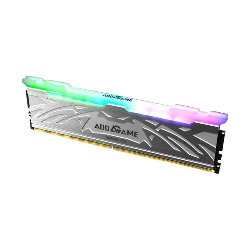 Addlink Spider X5 16GB 6400MT CL38 DDR5 RGB Memory Kit - Silver - الذاكرة العشوائية